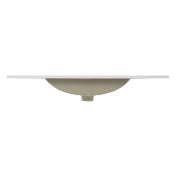 Ancillary 3-Hole 20 in. W x 18.25 in. D Classic Contemporary Rectangular Ceramic Single Sink Basin Vanity Top